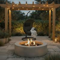 Hängesessel Mira Dunkelgrau Outdoorstoff/Metall/Kunststoff - Dunkelgrau, MODERN, Kunststoff/Textil (107/196/120cm) - Bessagi Garden