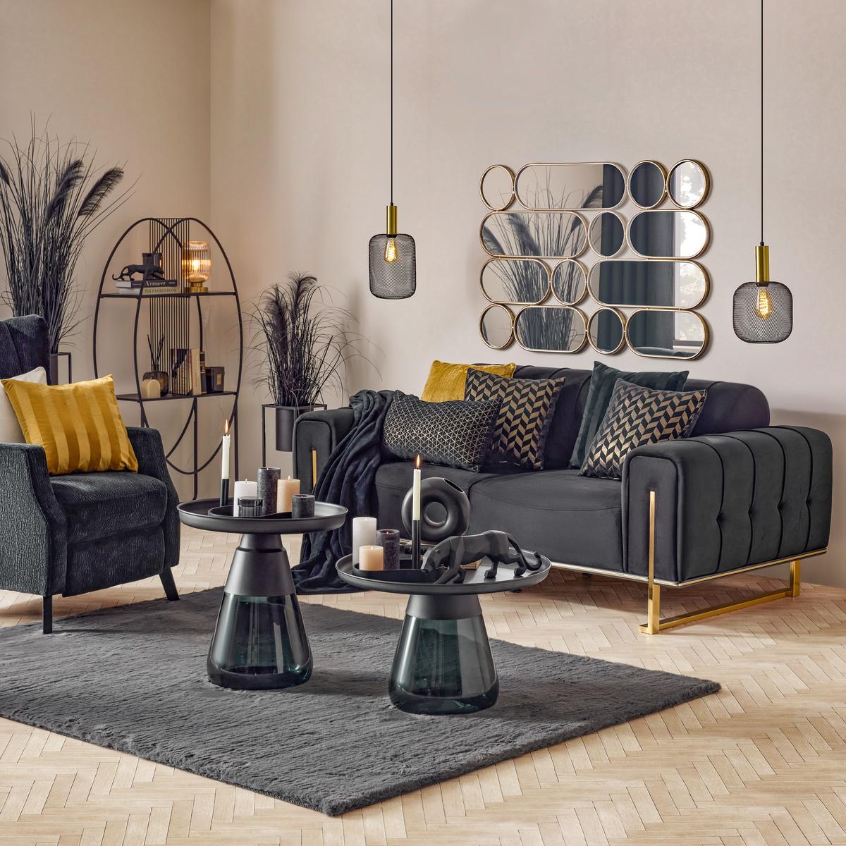 Műszőrme Caroline 160/220 - antracit, textil (160/220cm) - Mömax