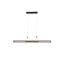 LAMPA WISZĄCA LED RAPHAELO - czarny, Basics, metal/drewno (127,8cm) - Dieter Knoll