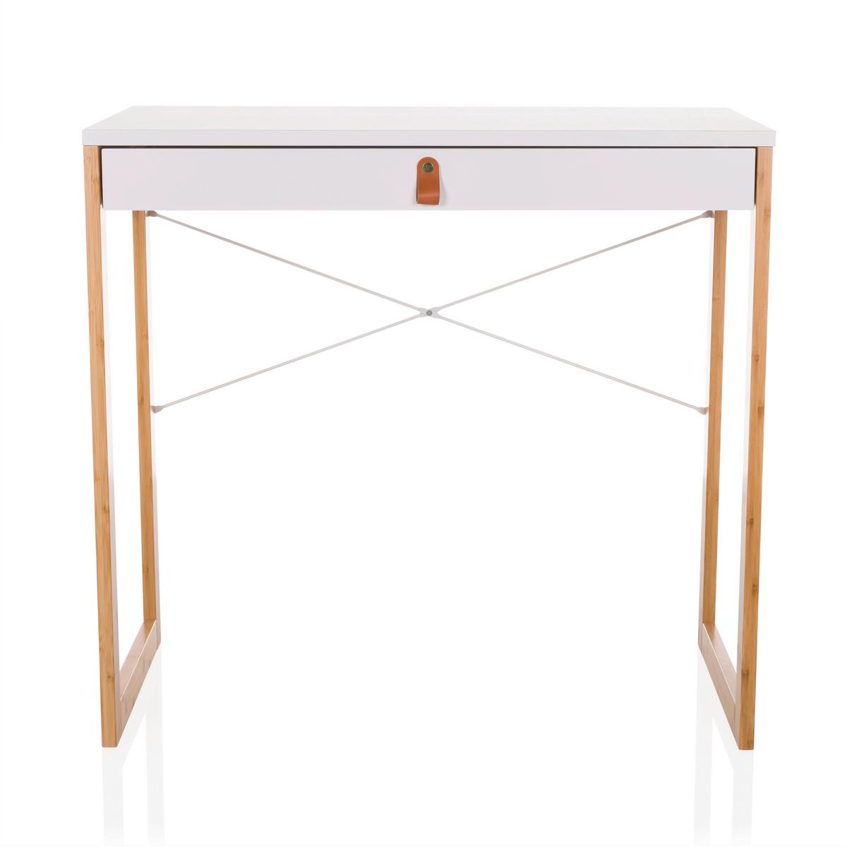 Pisalna Miza Tarolo, Bela - bela, Moderno, leseni material/les (80/75/42cm) - MID.YOU