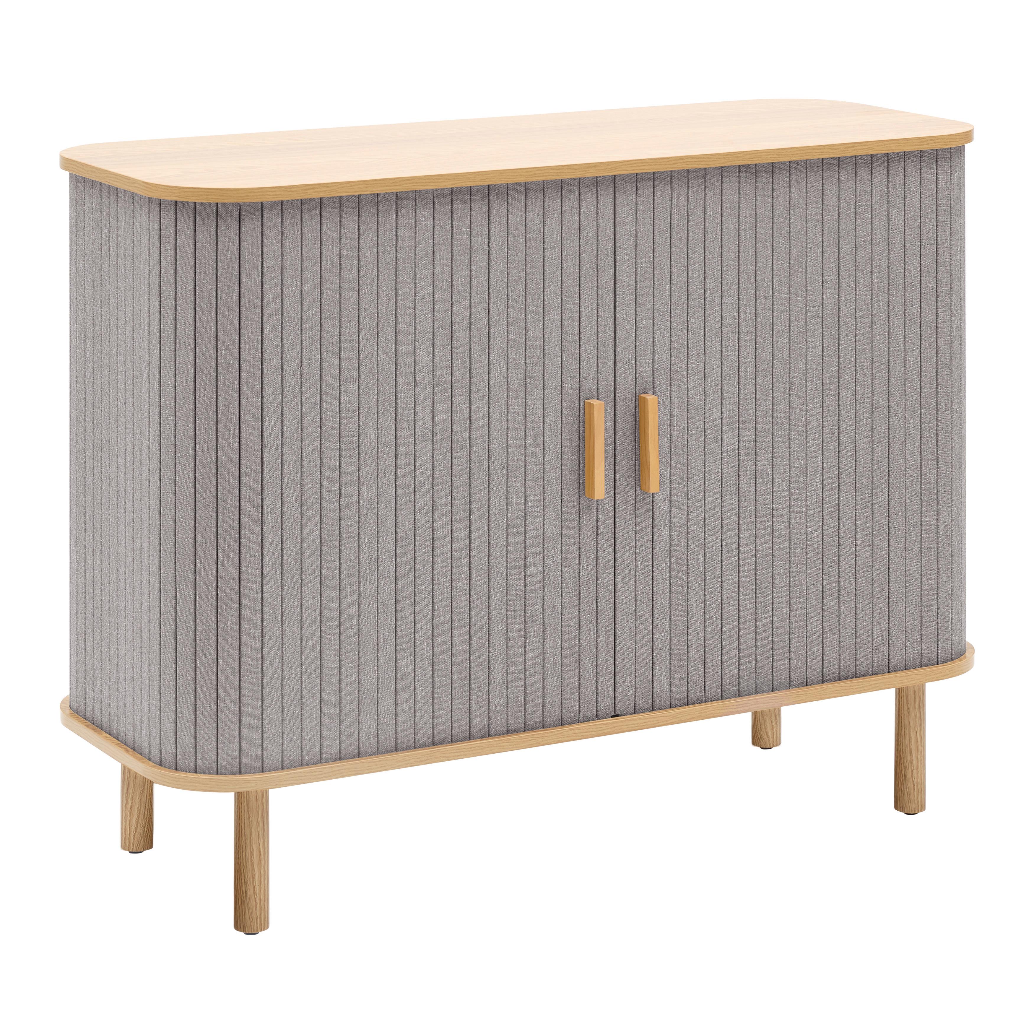 BYRÅ ARVID -EXKLUSIV- - grå/naturfärgad, Modern, trämaterial/trä (100/75/40cm) - Mömax