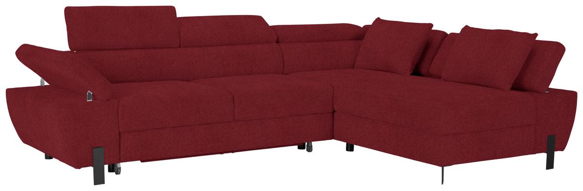 Kutna Garnitura Molina Mini - crna/boje crnog vina, Moderno, drvni materijal/drvo (277/189cm) - Mömax