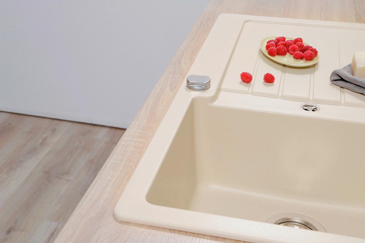 Pomivalno Korito Austin, 86x50cm - krem barve, Design, kamen (86/21/50cm) - Respekta