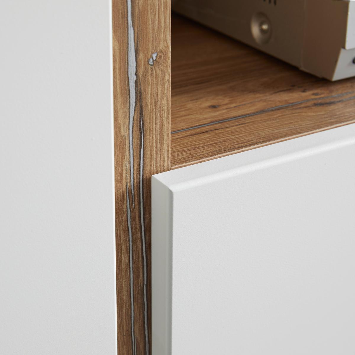 Lowboard Ronda in Weiss/Eichefarben - Weiss/Eichefarben, Modern, Holzwerkstoff (178/76/4,5cm) - Premium Living