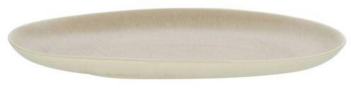 Servierplatte Gourmet in Beige aus Keramik - Beige, Modern, Keramik (35,5/15/3,5cm) - Premium Living