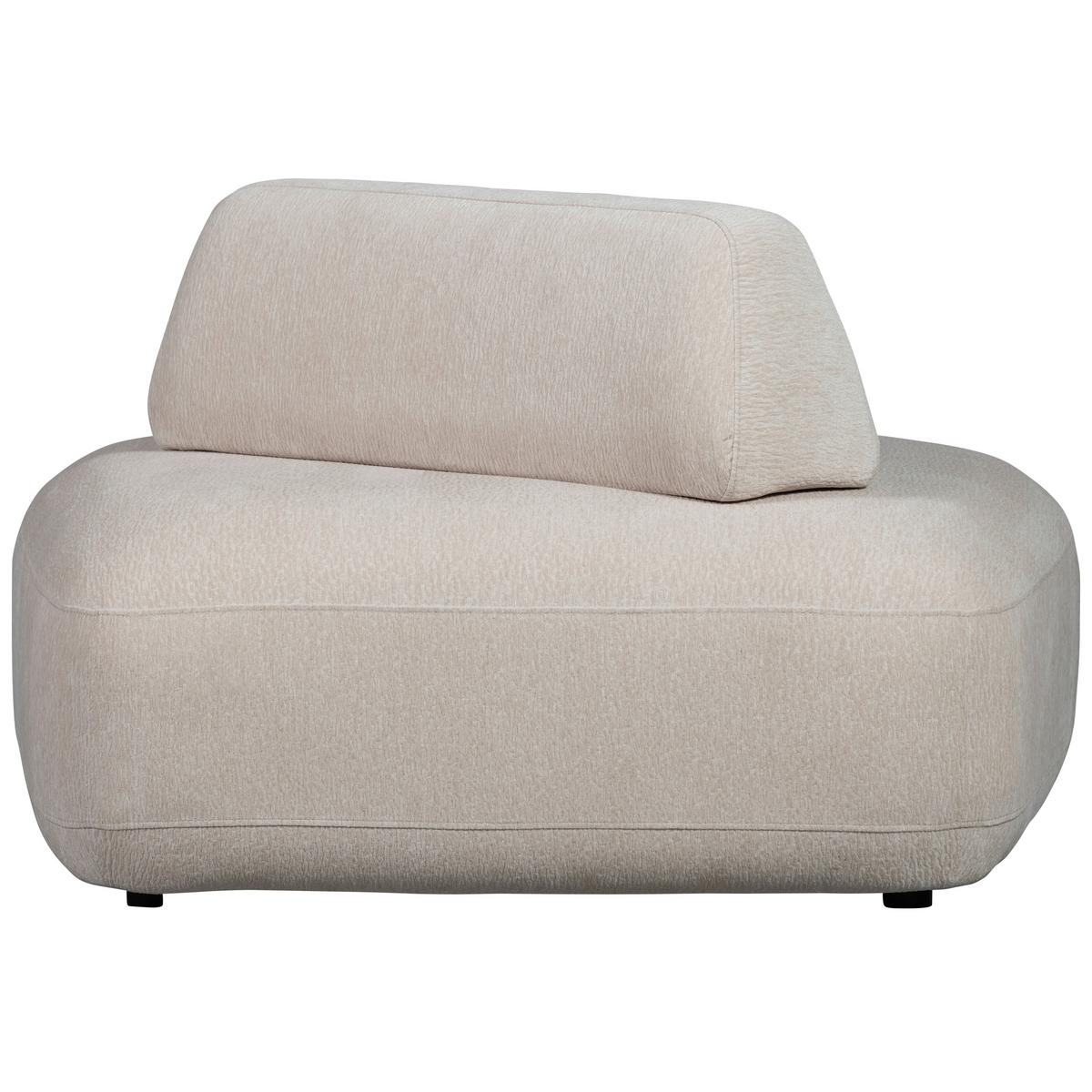 Sessel Sterck Sandfarben - Sandfarben/Schwarz, Design, Kunststoff/Textil (100/70/116cm) - Livetastic