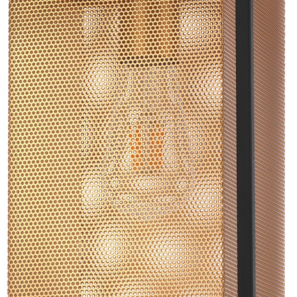 Hängeleuchte Malik Schwarz/Gold max. 22 Watt - Goldfarben/Schwarz, Design, Metall (20/20/110cm)