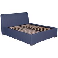 Tapecirani Krevet France Storage - boje kroma/crna, Basics, drvo/metal (180/200cm) - Modern Living