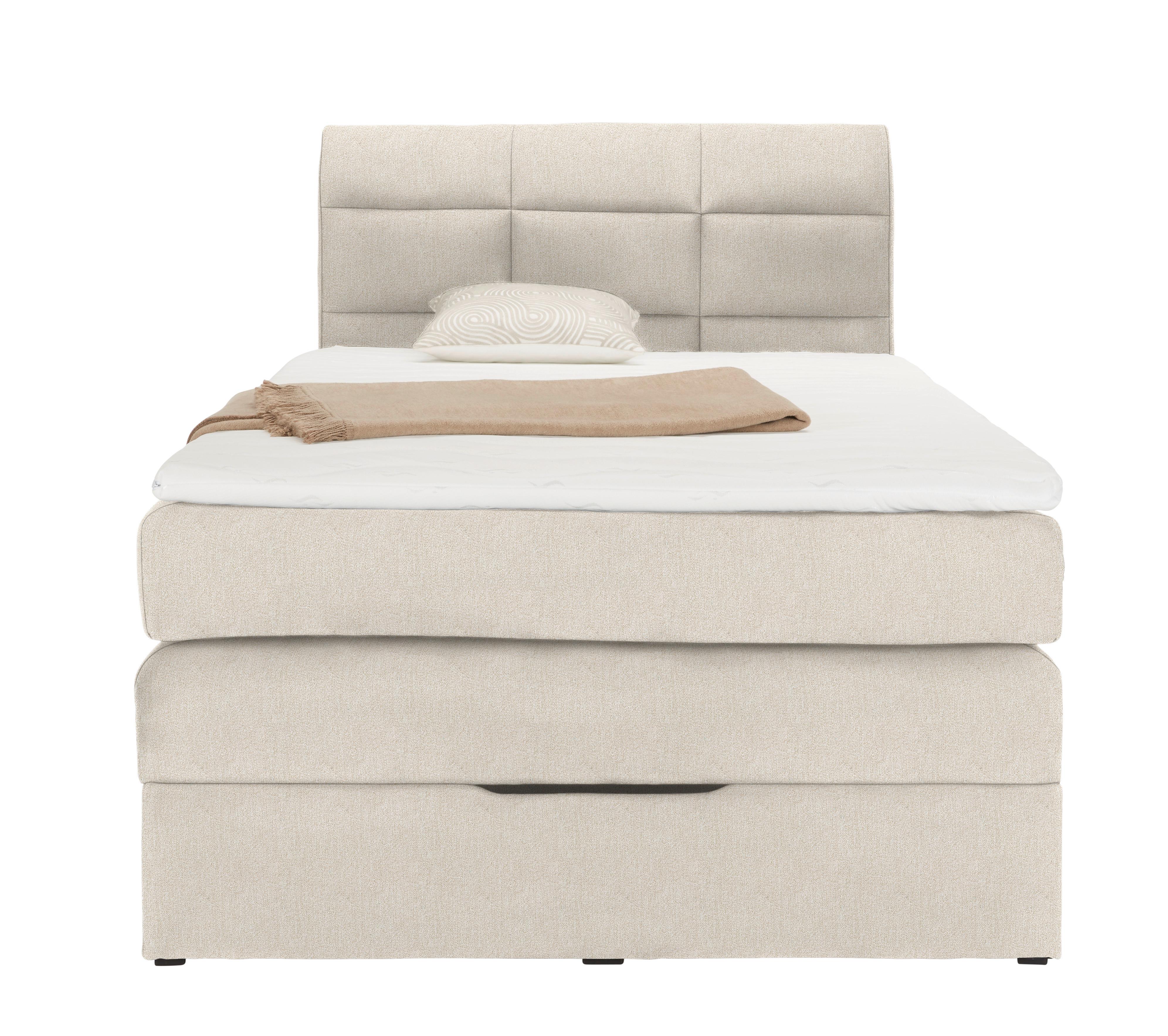 Boxspringbett Runner in Beige ca. 120x200cm - Beige, Textil (120/200cm) - Mömax