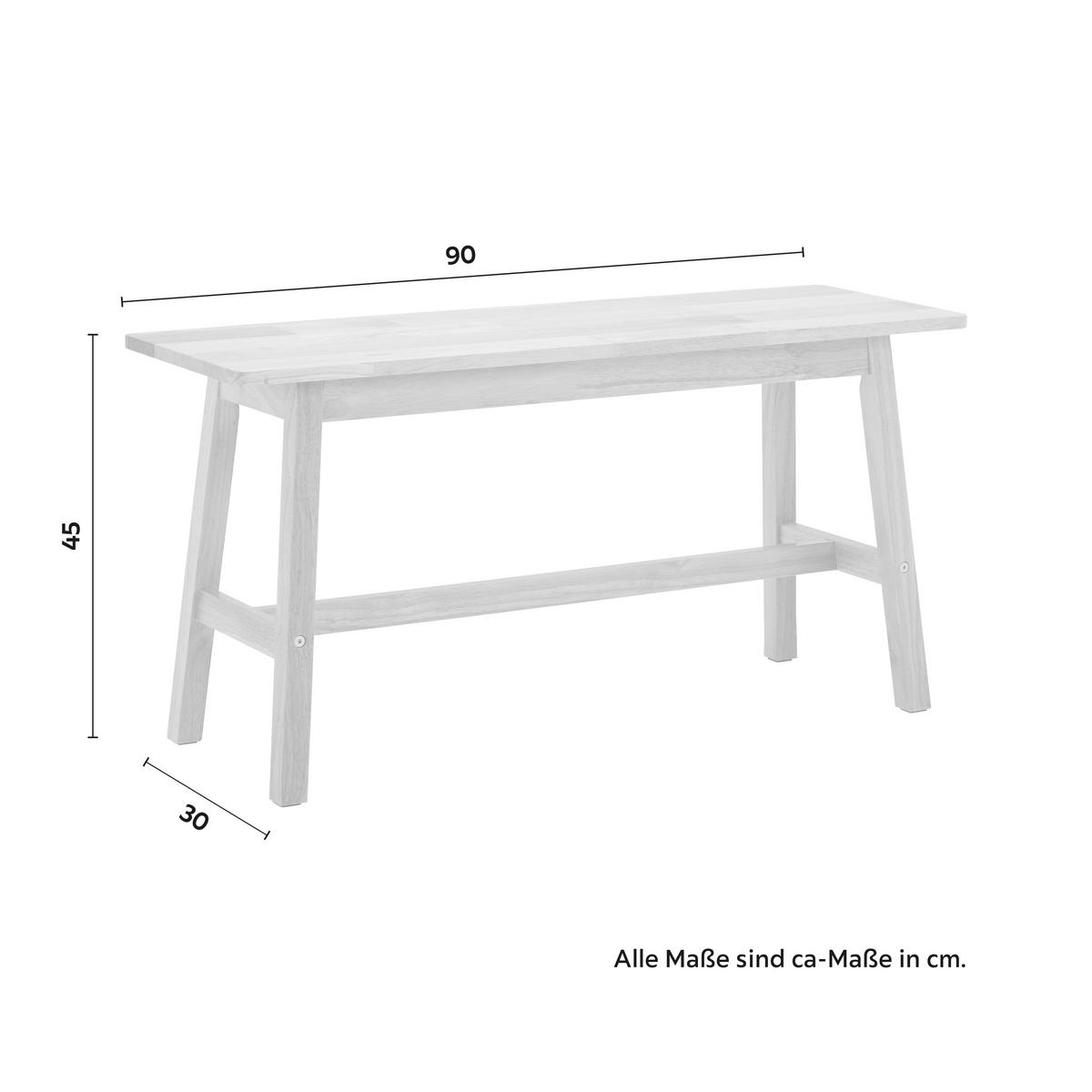 Sitzgruppe Holz Marijana Eichefarben - Eichefarben, MODERN, Holz (120-90-60/80-30-30/73-45-45cm) - Bessagi Home