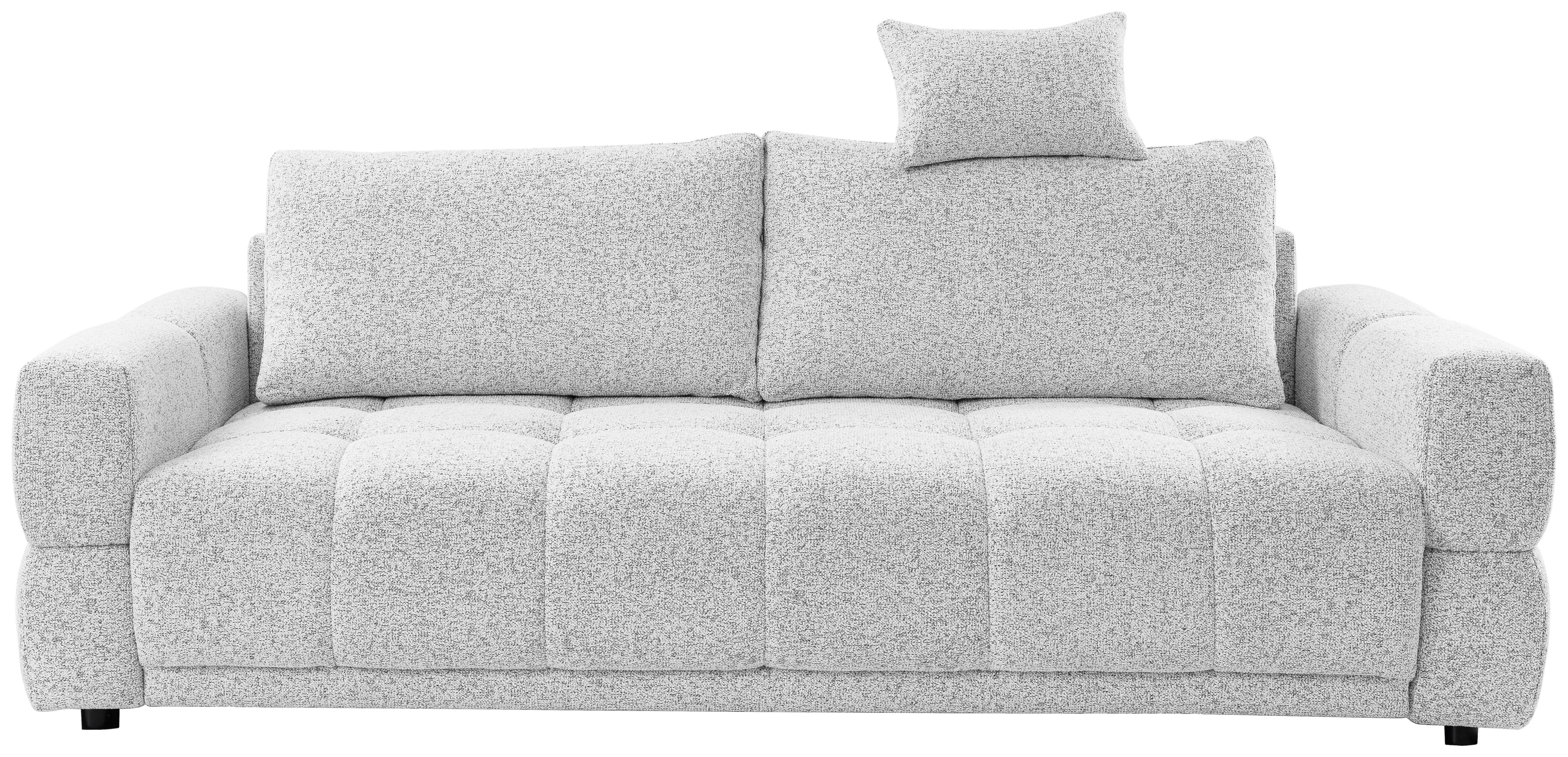 Trosjed Na Razvlačenje Dante - siva/crna, Moderno, tekstil/plastika (241/72-88/101cm) - Modern Living