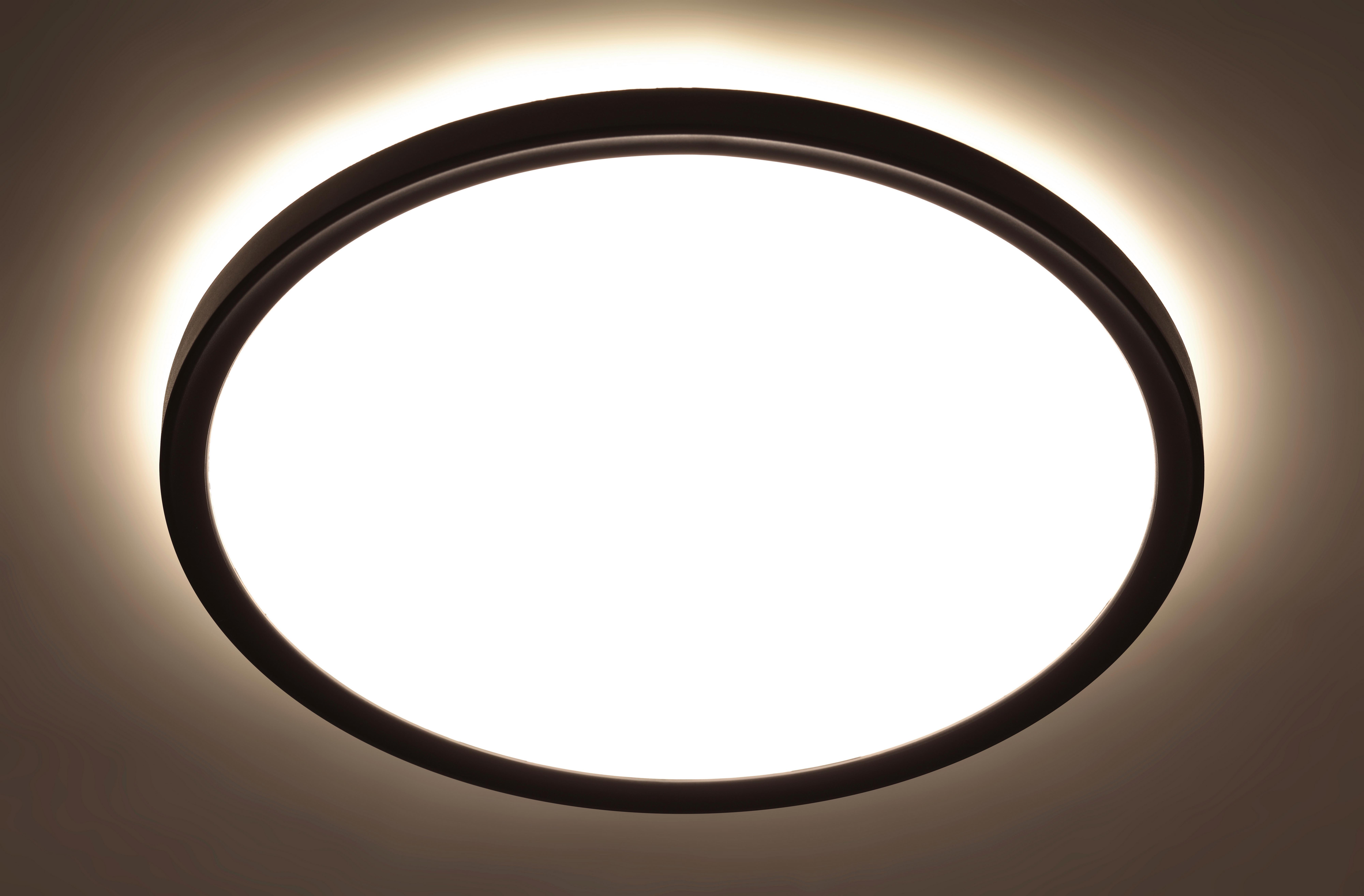 LED-TAKLAMPA TIR - svart, Modern, plast (24/24/2,8cm) - Mömax