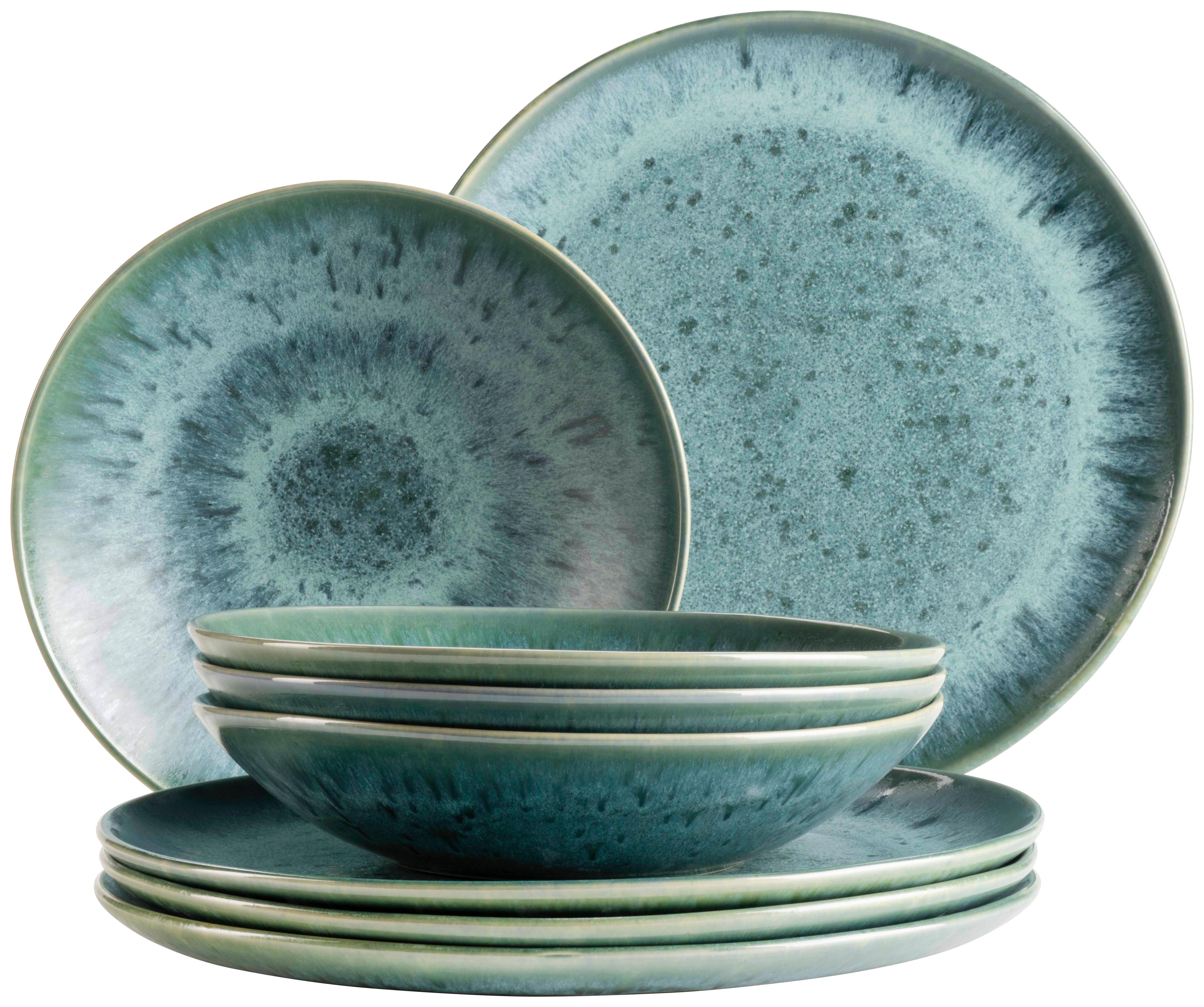 TAFELSERVICE CARELLIA - Blau, Trend, Keramik - Mäser
