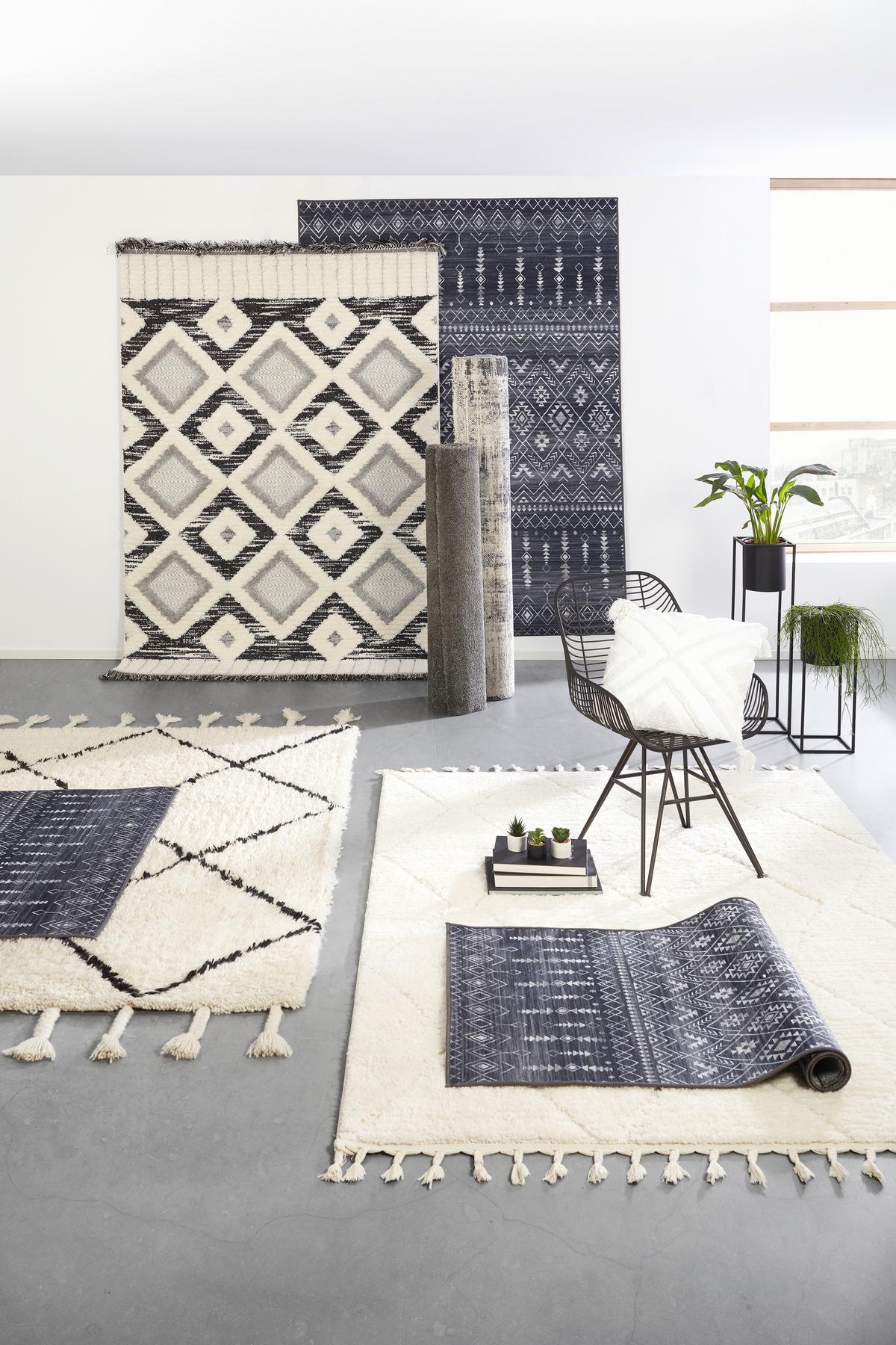 Webteppich Selma ca. 160x230cm - Weiß, Basics, Textil (160/230cm) - Mömax