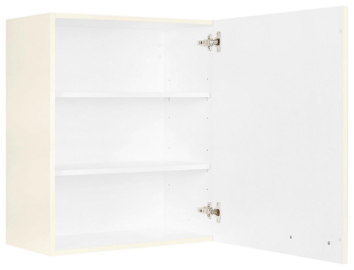Küchenoberschrank Touch Magnolie - Edelstahlfarben/Magnolie, MODERN, Holzwerkstoff (60/72/35cm) - Nobilia