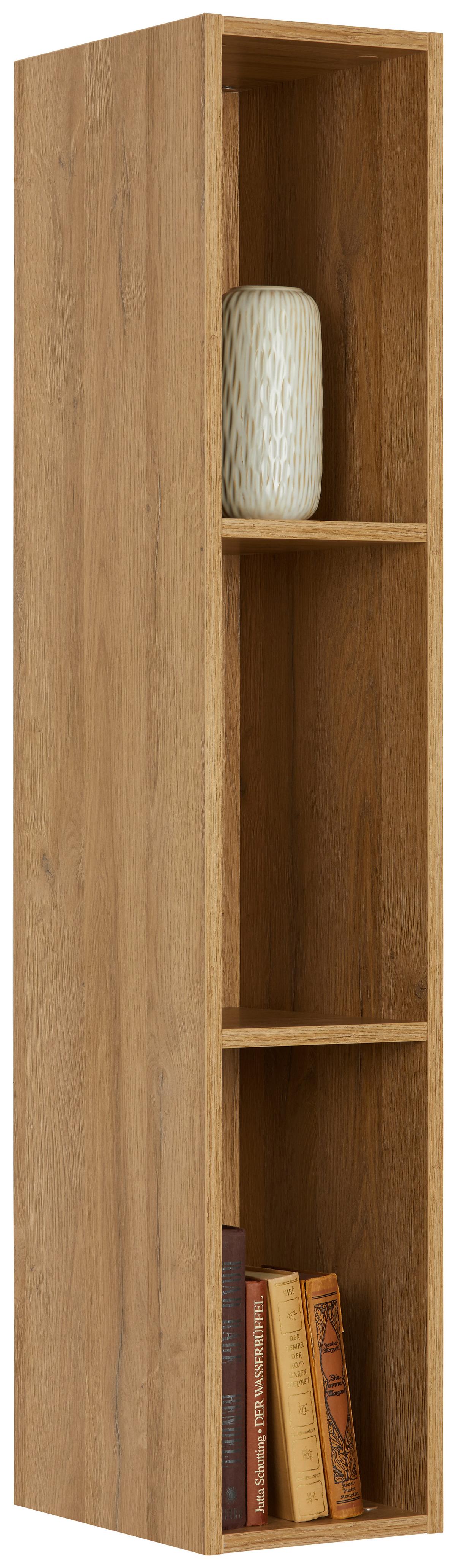 Wandregal Max Box in Eichefarben - Eichefarben, MODERN, Holzwerkstoff (120/22/32cm) - Premium Living