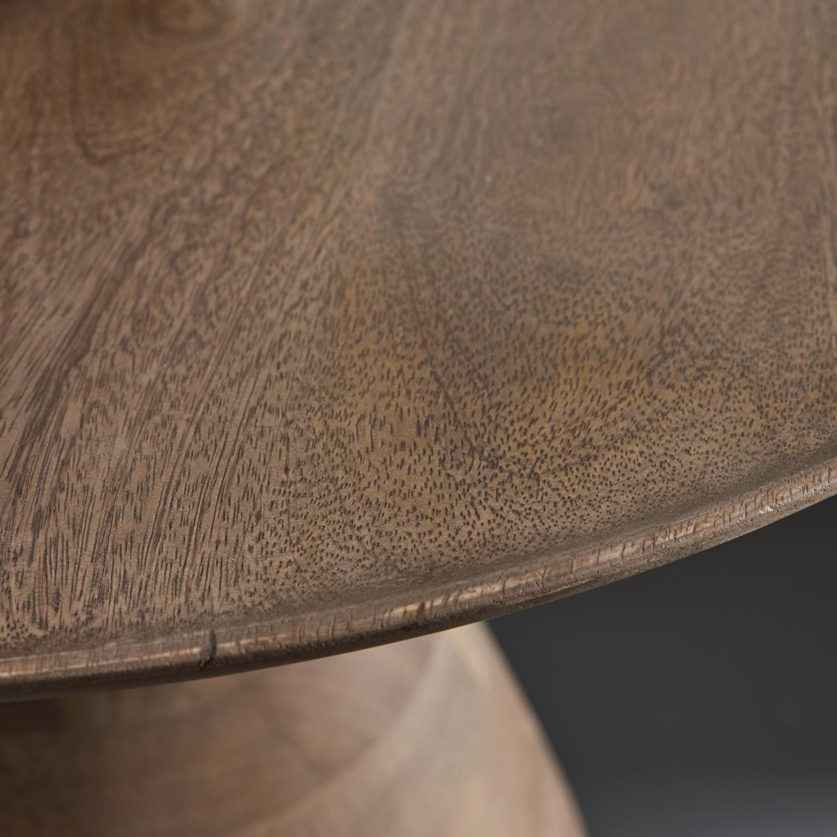 Beistelltisch Laya aus Mangoholz - Grau, ROMANTIK / LANDHAUS, Holz (58/52/58cm) - Zandiara