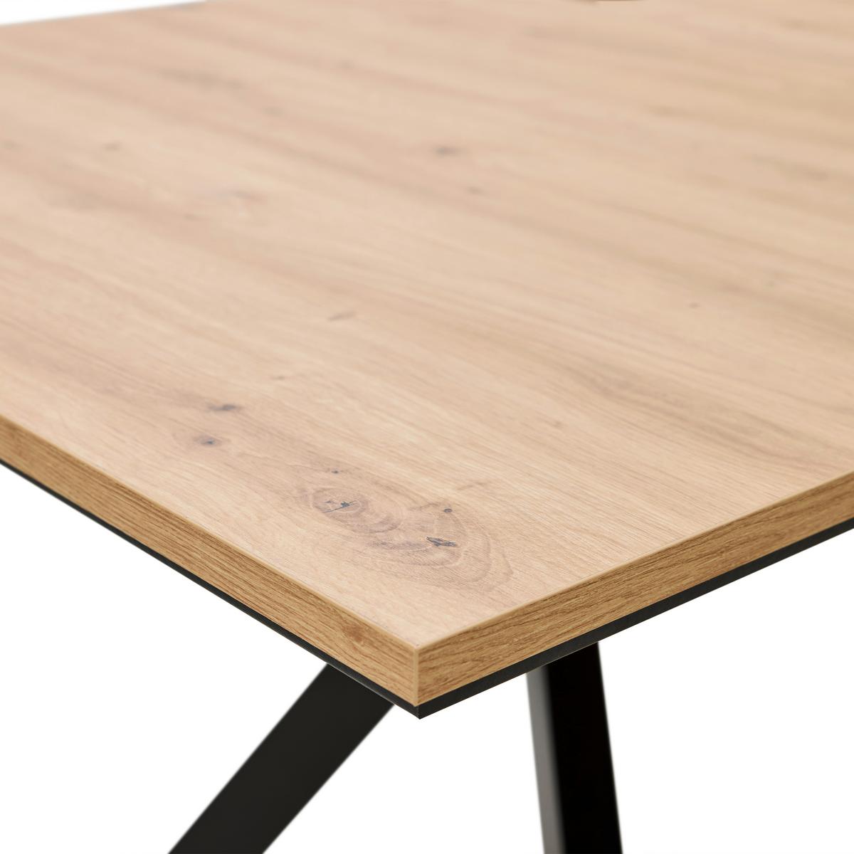 Ausziehtisch Mendosa 200 in Grau/Anthrazit - Anthrazit/Schwarz, Basics, Holzwerkstoff (160-200/90/75cm) - Premium Living
