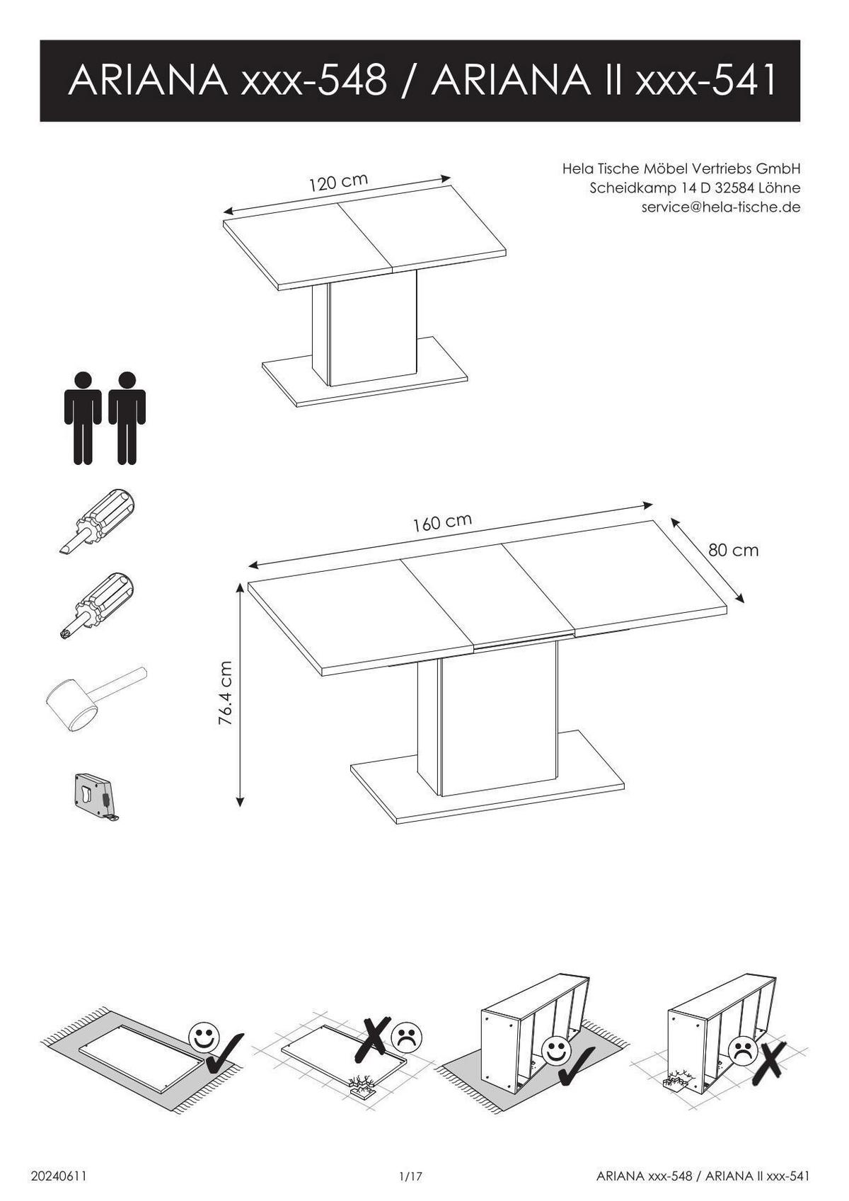 TISCHGRUPPE LUISE I G - Anthrazit/Eiche Artisan, MODERN, Holzwerkstoff/Textil (120-160/76/80cm) - MID.YOU