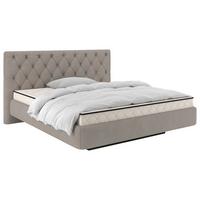 Polsterbett Pedro D Beige ca. 140x200cm - Beige/Schwarz, MODERN, Holz/Holzwerkstoff (140/200cm) - Mömax