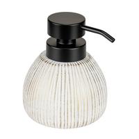 DOZOWNIK NA MYDŁO PASCOLI - czarny/biały, Basics, tworzywo sztuczne/ceramika (11/13/12cm) - Wenko