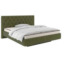 Tapecirani Krevet Pedro - zelena/crna, Moderno, drvni materijal/metal (160/200cm) - Mömax