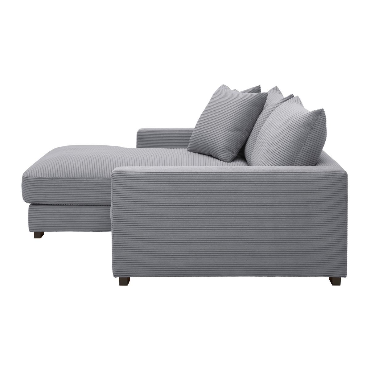Kutna Garnitura Pedro - siva, Moderno, tekstil (180/83/265cm) - Mömax