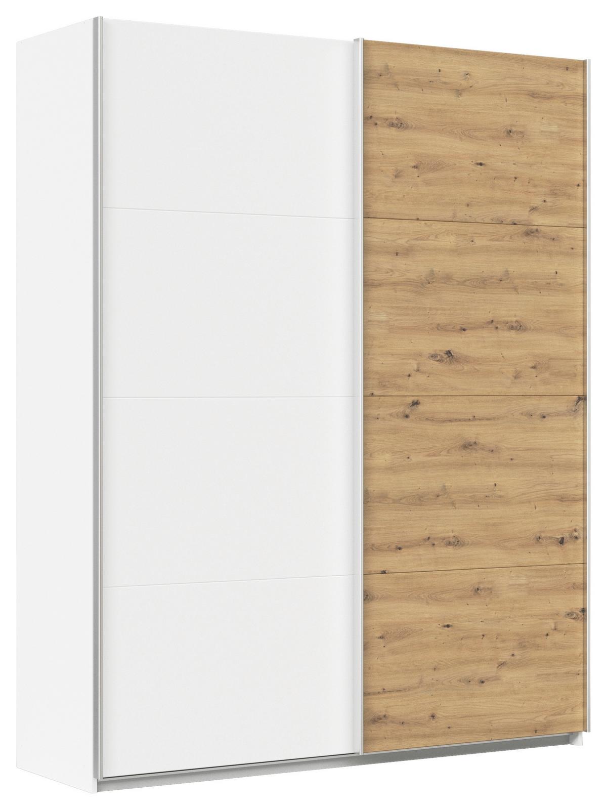 Ormar S Kliznim Vratima Feldkirch - bijela/hrast Artisan, Moderno, drvni materijal/metal (181/229/62cm) - Modern Living