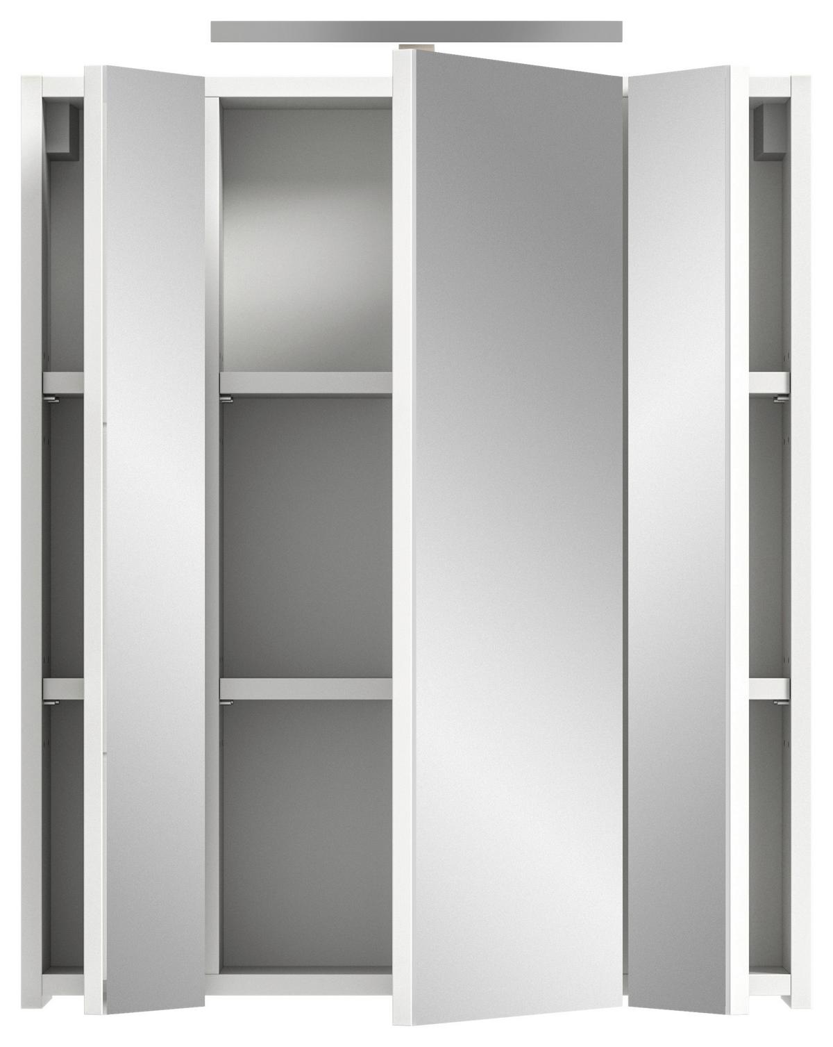 Spiegelschrank Ice mit LED Spiegelschrank Ice mit LED - Weiß Hochglanz/Weiß, MODERN, Holzwerkstoff (60/55/46cm) - MID.YOU