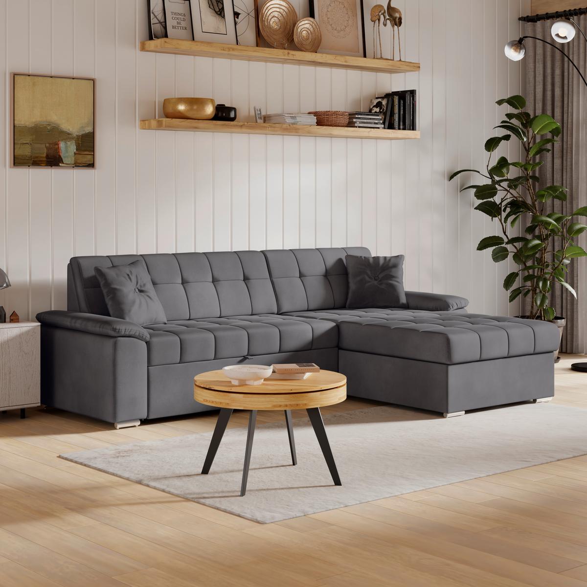 Coltar BALI - gri, Trend, textil (257/167cm) - Modern Living