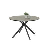 ESSTISCH PETRA T - Hellgrau/Schwarz, MODERN, Holzwerkstoff (120/76/120cm) - MID.YOU