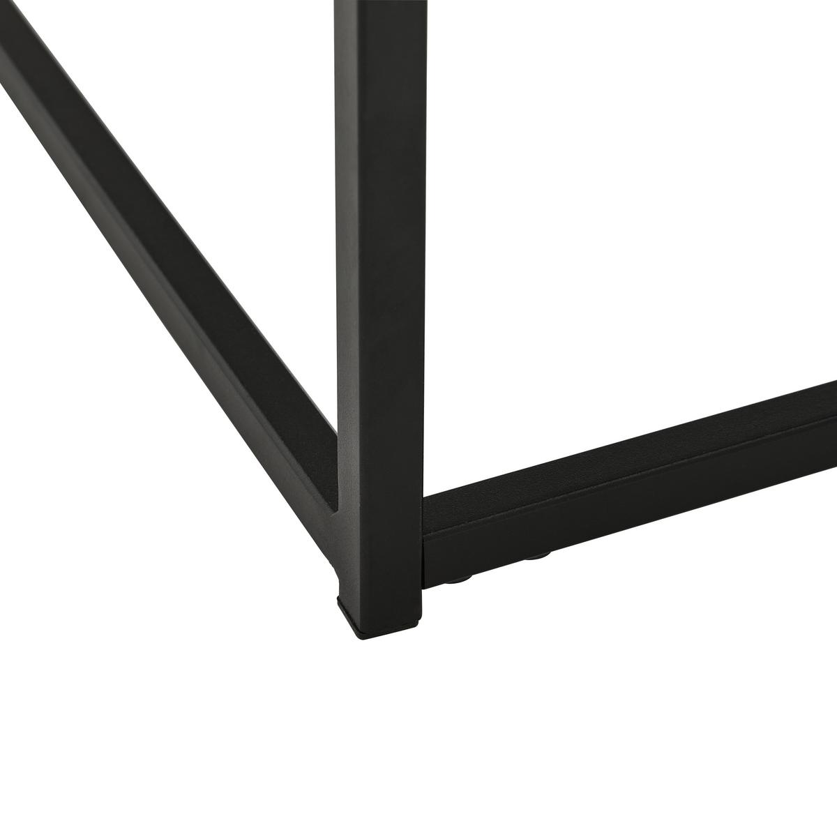 ZESTAW STOLIKÓW KAWOWYCH PACIFIC - czarny/szary, Design, metal/ceramika (75/65/27/22/75/65cm) - Livetastic