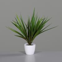 SZTUCZNA ROŚLINA 57694-01 - zielony/biały, Basics, tworzywo sztuczne (31cm)