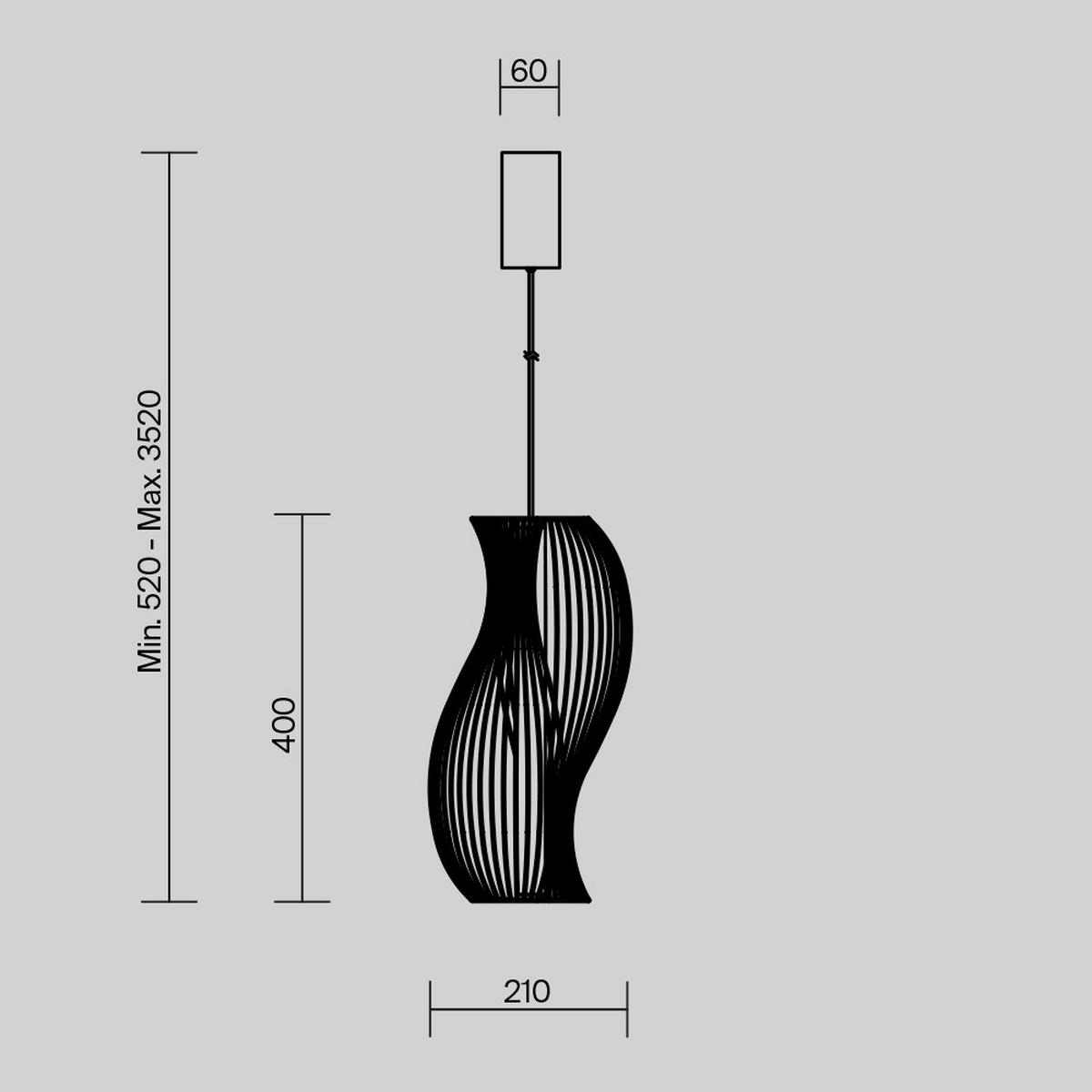 Pendelleuchte Mod263pl-L20bs3k - Messingfarben, Design, Metall (21/352/17cm) - MAYTONI
