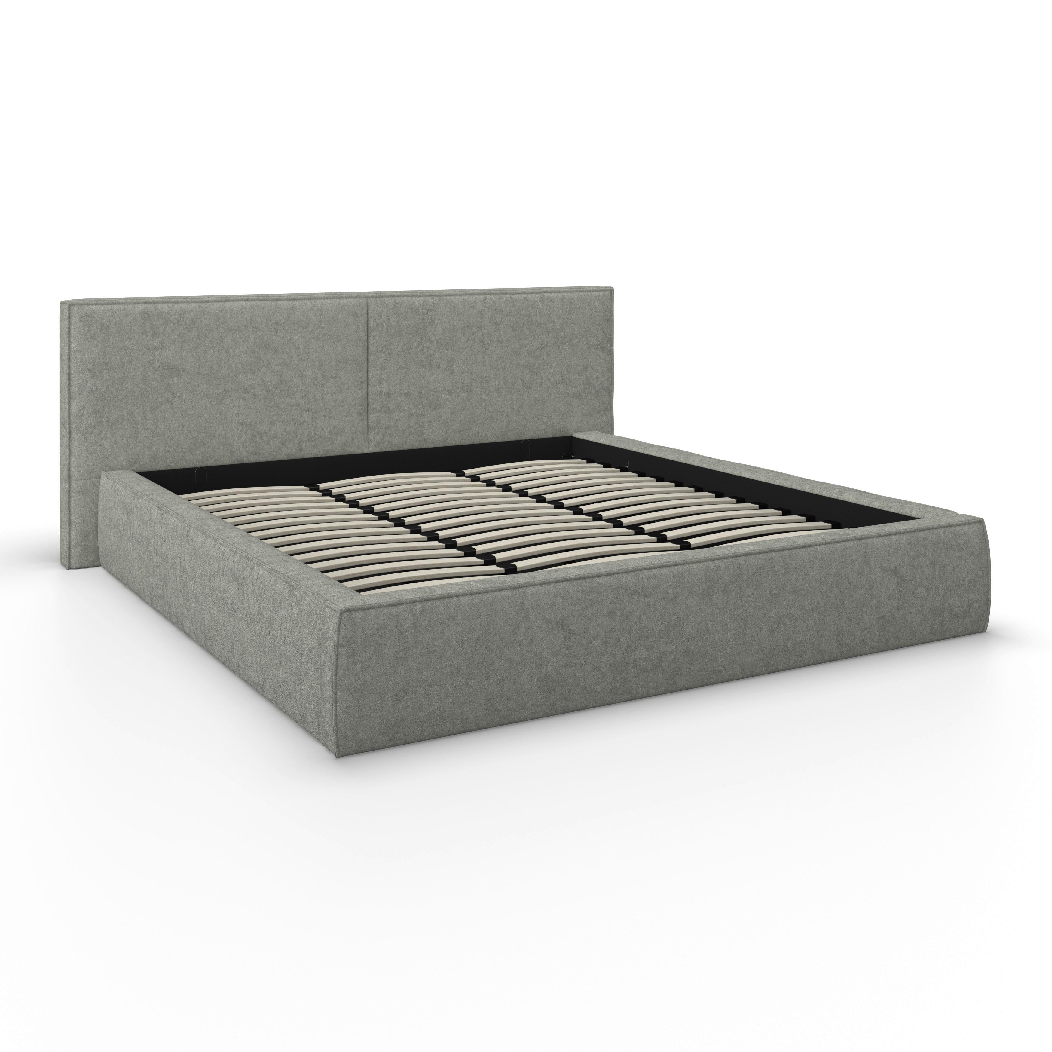 Tapecirani Krevet Serena - siva/crna, Moderno, drvni materijal/metal (180/200cm) - Bessagi Home