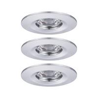 LED-Deckenleuchte Nova mini max. 4 Watt, 3-teilig - Chromfarben/Alufarben, Basics, Metall (6,5cm) - Paulmann