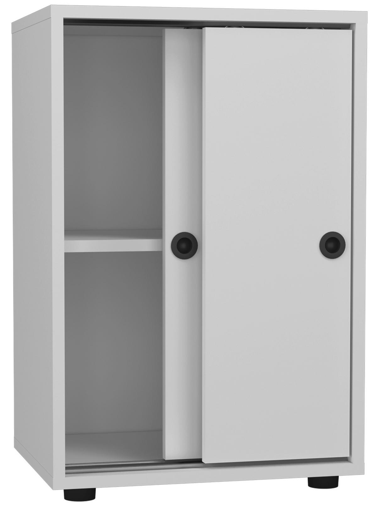 Arhivska Omara Ulas, Bela - bela, Design, leseni material (49/74/38cm) - MID.YOU