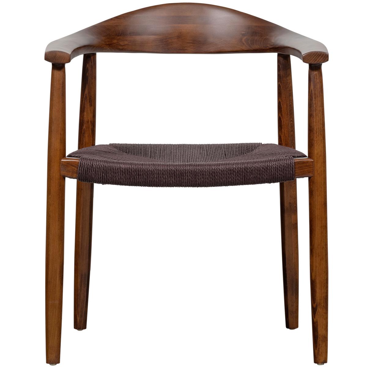 Armlehnstuhl-Set Embrace Dunkelbraun B: 64cm - Dunkelbraun, MODERN, Holz (64/76/53cm) - Livetastic
