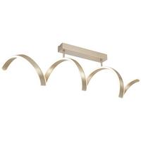 Plafonieră cu LED Chamo - șampanie, Modern, plastic/metal (90/18/27cm) - Mömax