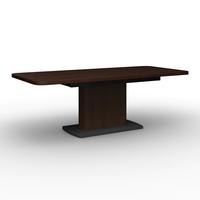 Kihúzható Asztal Diószín Amado - fekete/diószínű, Modern, faalapú anyag/fa (160-200/90/76cm) - Bessagi Home