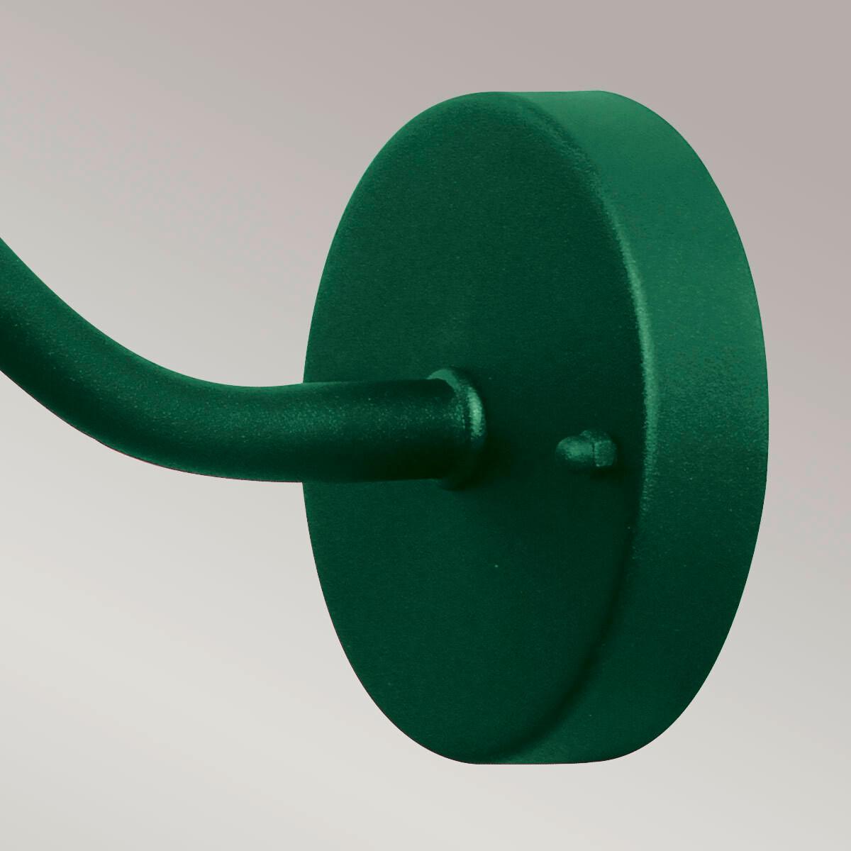 Kültéri Falilámpa Klampenborg-Fgr - zöld, Konventionell, üveg/fém (42/27.5/25.5cm) - Elstead Lighting
