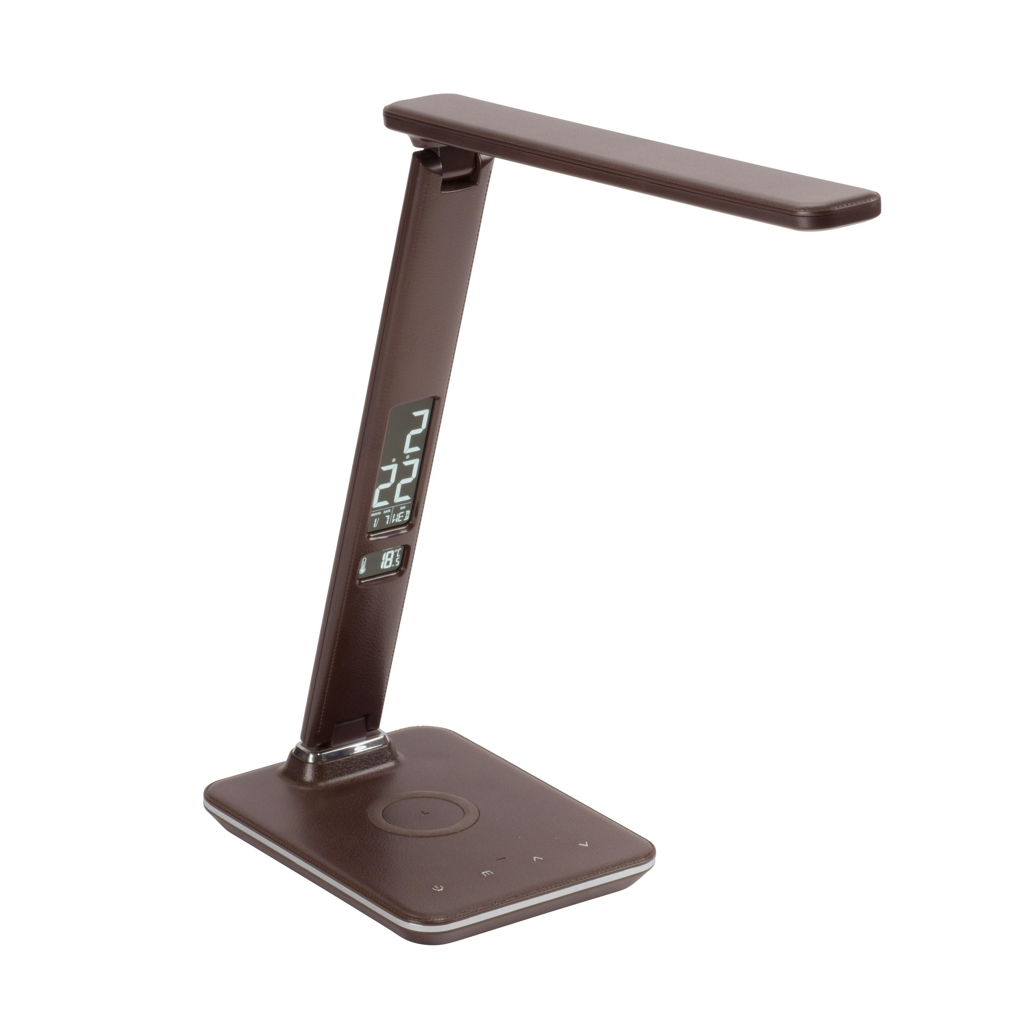 LED-Tischleuchte Adriano in Braun max. 6 Watt - Braun, Basics, Kunststoff/Metall (31/14/60cm) - Paul Neuhaus