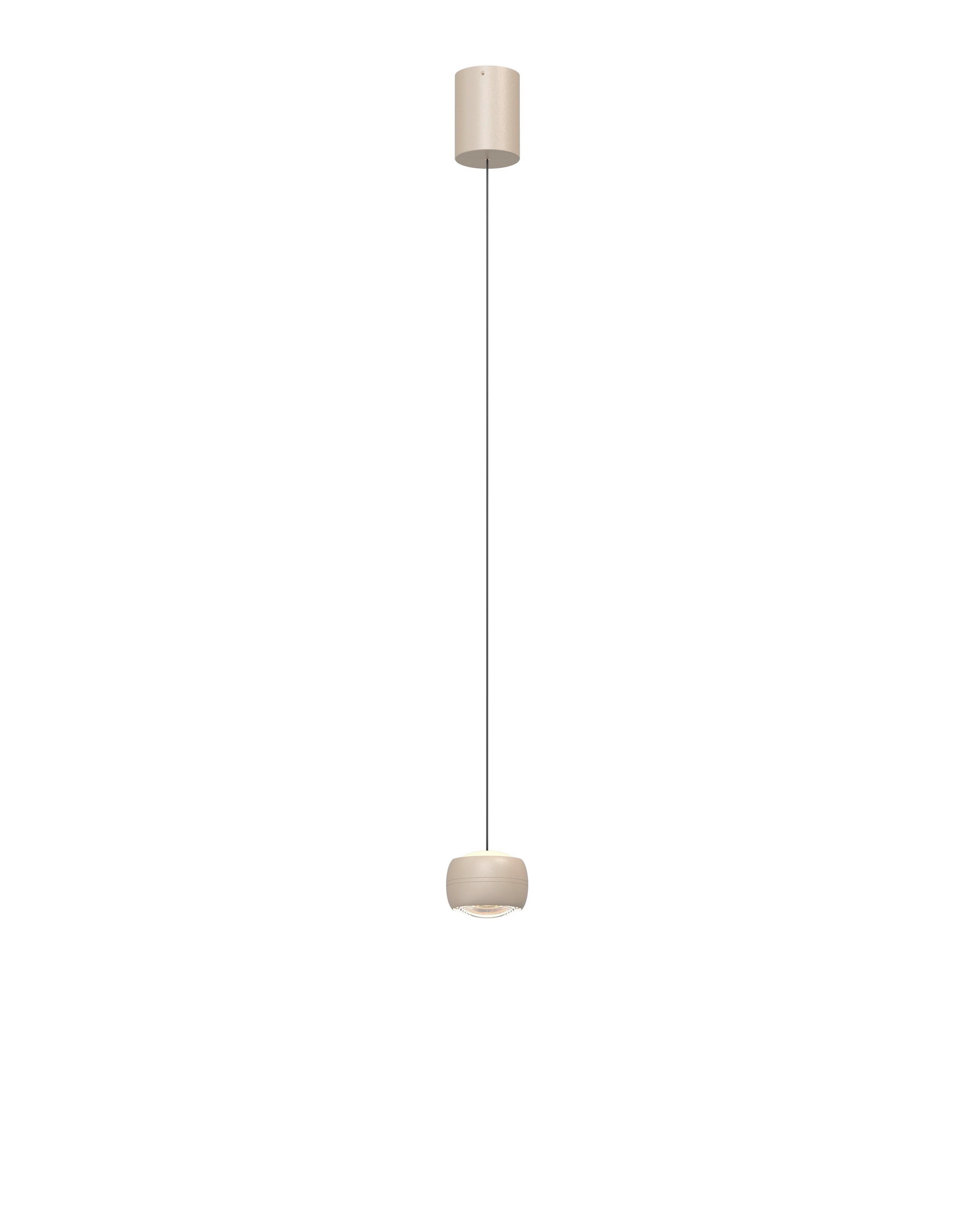 LAMPA WISZĄCA LED 6039-113 QUIBERON - kolor piaskowy, Design, metal (10/10/180cm)