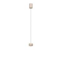 LAMPA WISZĄCA LED 6039-113 QUIBERON - kolor piaskowy, Design, metal (10/10/180cm)