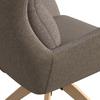 STOL MED ARMSTÖD NEELIA - brun/naturfärgad, Modern, metall/trä (59,5/93/69cm) - Bessagi Home