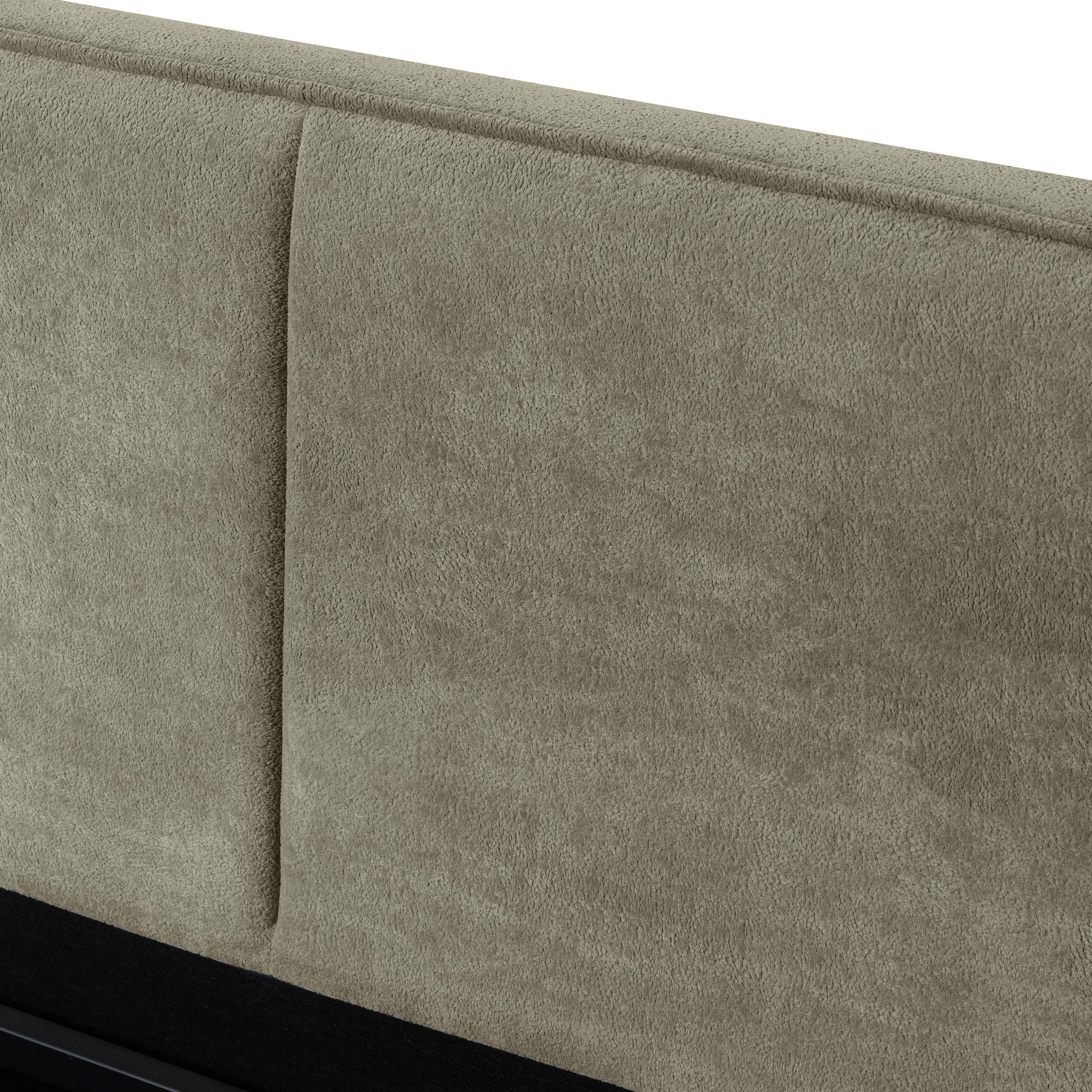 STOPPAD SÄNG SERENA - grön/svart, Modern, metall/trämaterial (180/200cm) - Bessagi Home
