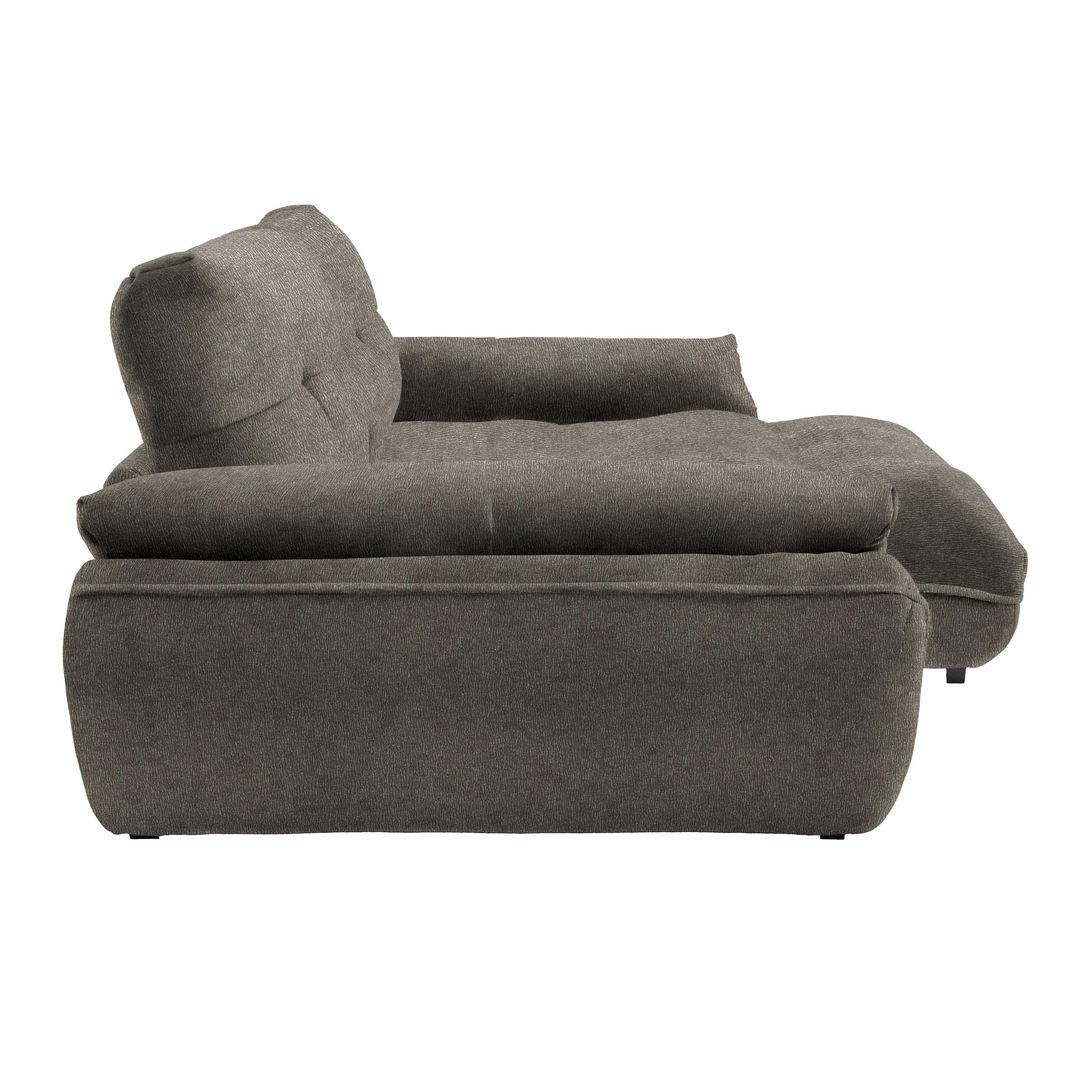 Wohnlandschaft Vivo Dunkelgrau - Dunkelgrau/Schwarz, MODERN, Kunststoff/Textil (317/63/179cm) - Premium Living