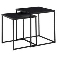 Set Miz Wohnling - črna, Moderno, kovina (40/40/45cm) - MID.YOU