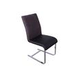 Schwingstuhl in Schwarz - Schwarz/Grau, MODERN, Textil (46/99/63cm) - PREMIUM LIVING