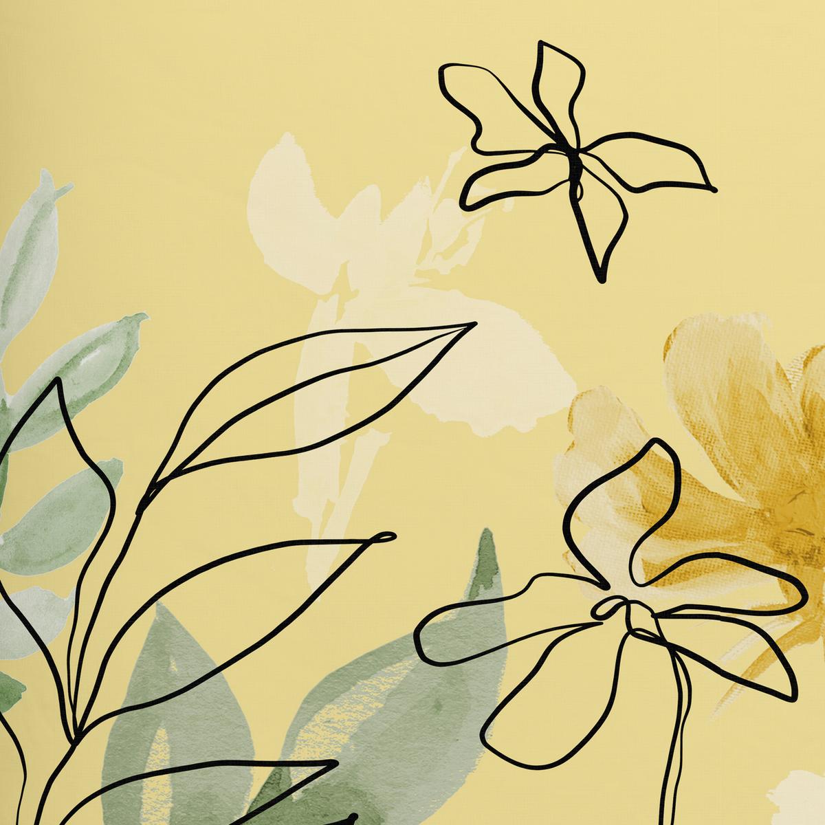 Bettwäscheset Florentina Gelb Ca. 160x210cm - Gelb, Konventionell, Textil (160/210cm) - Modern Living